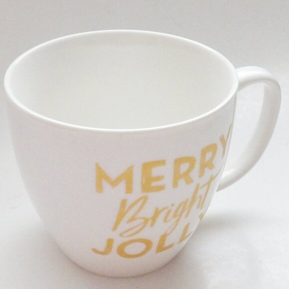 Starbucks 2016 Christmas Coffee Mug MERRY BRIGHT JOLLY Large 20 Oz. Size - Picture 2 of 7